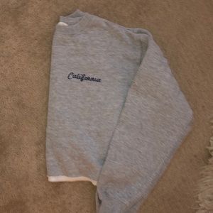 california cropped sweatshirt